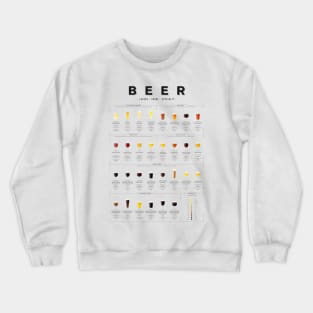 Beer chart - Lagers Crewneck Sweatshirt